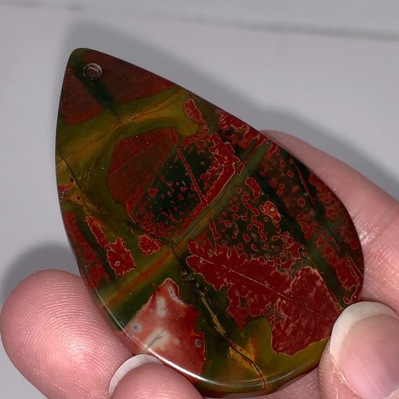Red Creek Jasper Teardrop Focal - Picture 9 of 9